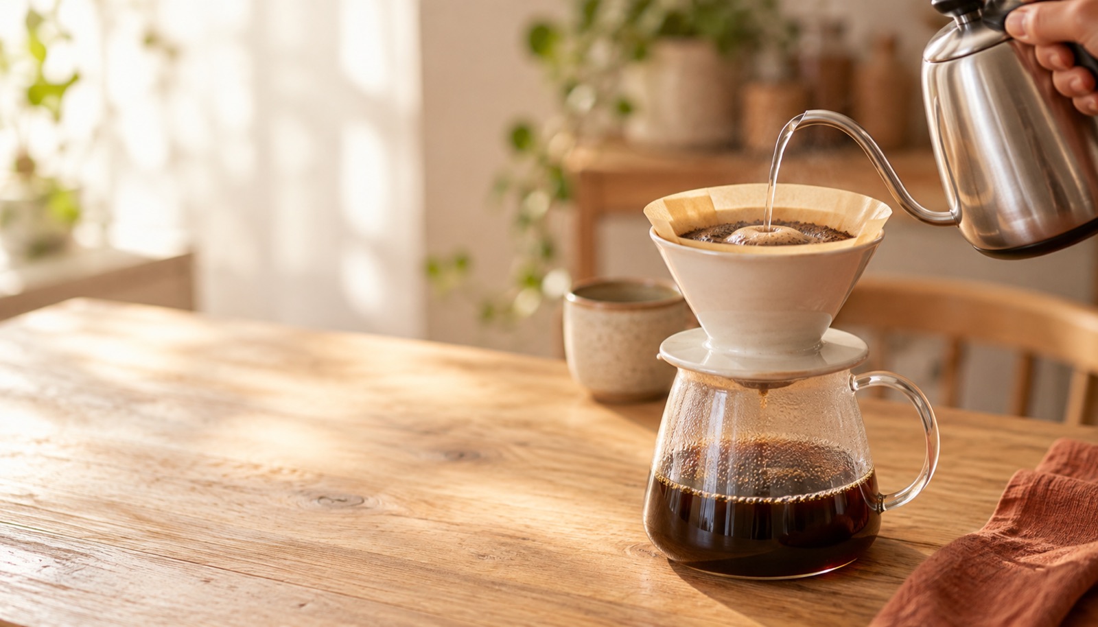 コーヒーサーバーの代用は家にある器で足りる——耐熱表示・口の広さ・量の見え方で選ぶ